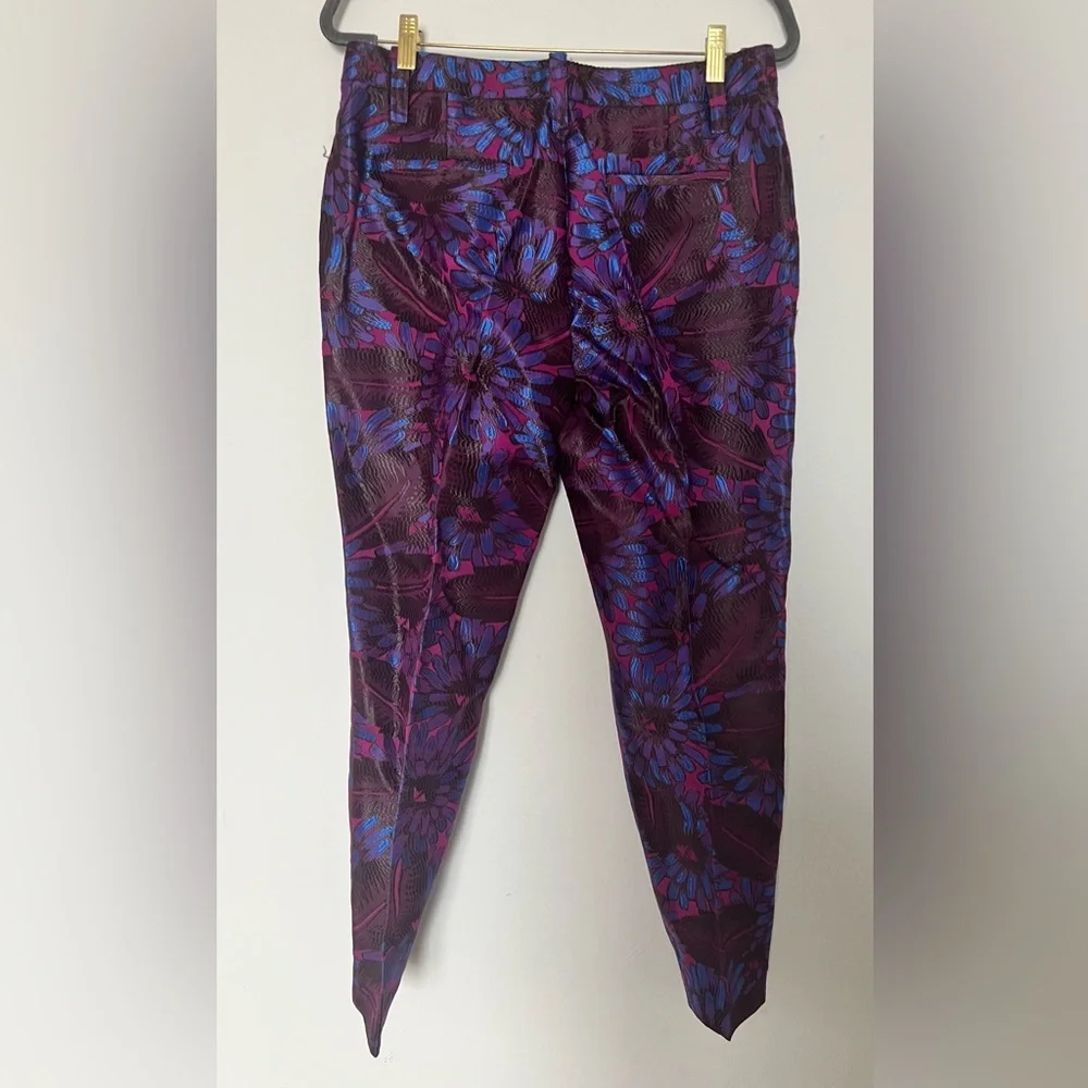 J. Crew Purple and Blue Dress Pants with Tapered Leg - Picture 2 of 4